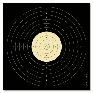 Air rifle target for blind persons  international version