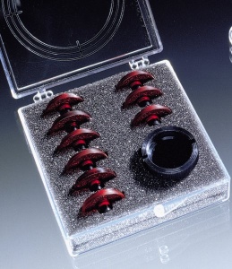 ahg-contrast plastic aperture set, clear M22  3,3/3,5 - 3,9/4,1/4,3/4,5 mm