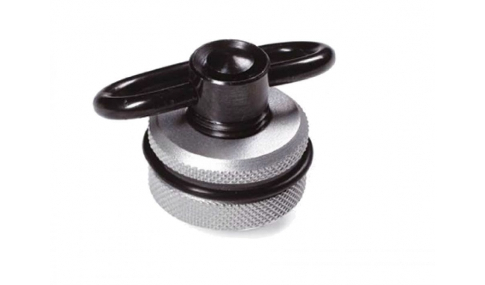 Universal aluminium hand stop with ball bearing, removeablesling swivel