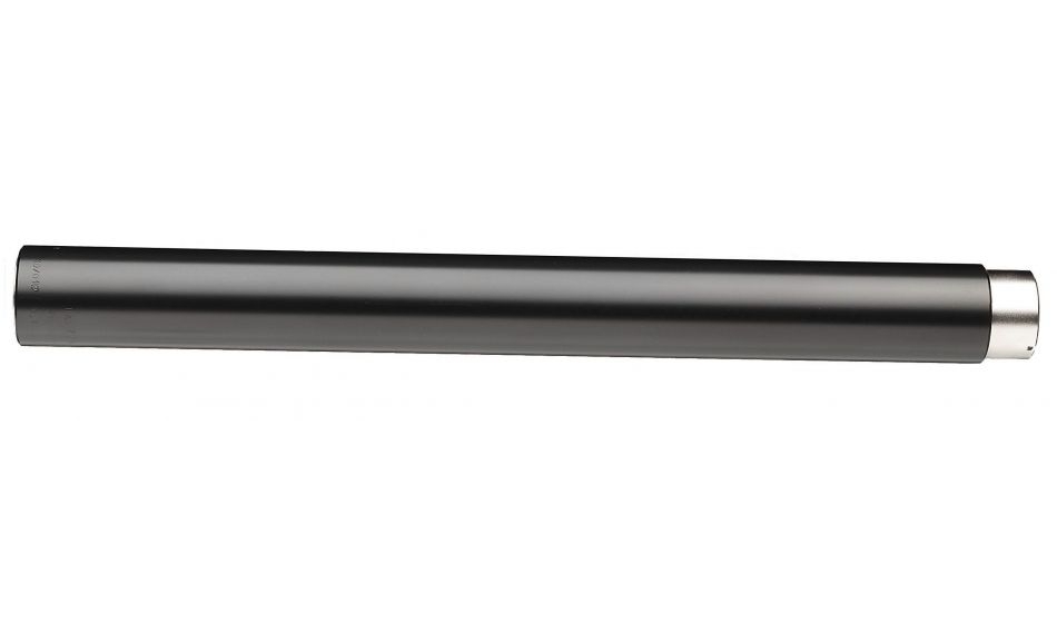 Aluminium compressed air cylinder 300 bar, black, 154 ccm, 450 g, with pressure gauge