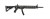 Archangel 556 Conversion Stock (Ruger 10/22*) with Extended Length Monolithic Rail Forend - Black Polymer