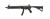 Archangel 556 Conversion Stock (Ruger 10/22*) with Extended Length Monolithic Rail Forend - Black Polymer