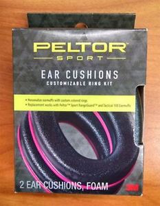 Peltor™ Sport Ear Cushion Customizeable Ring Set Pink 2/pack