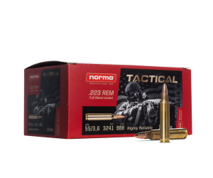 .223 Norma TAC 55Gn FMJ (20 Rd)