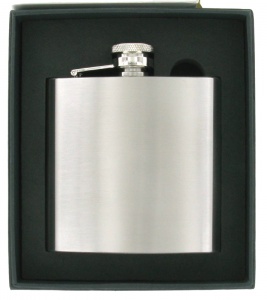 6oz Satin Finish Hip Flask