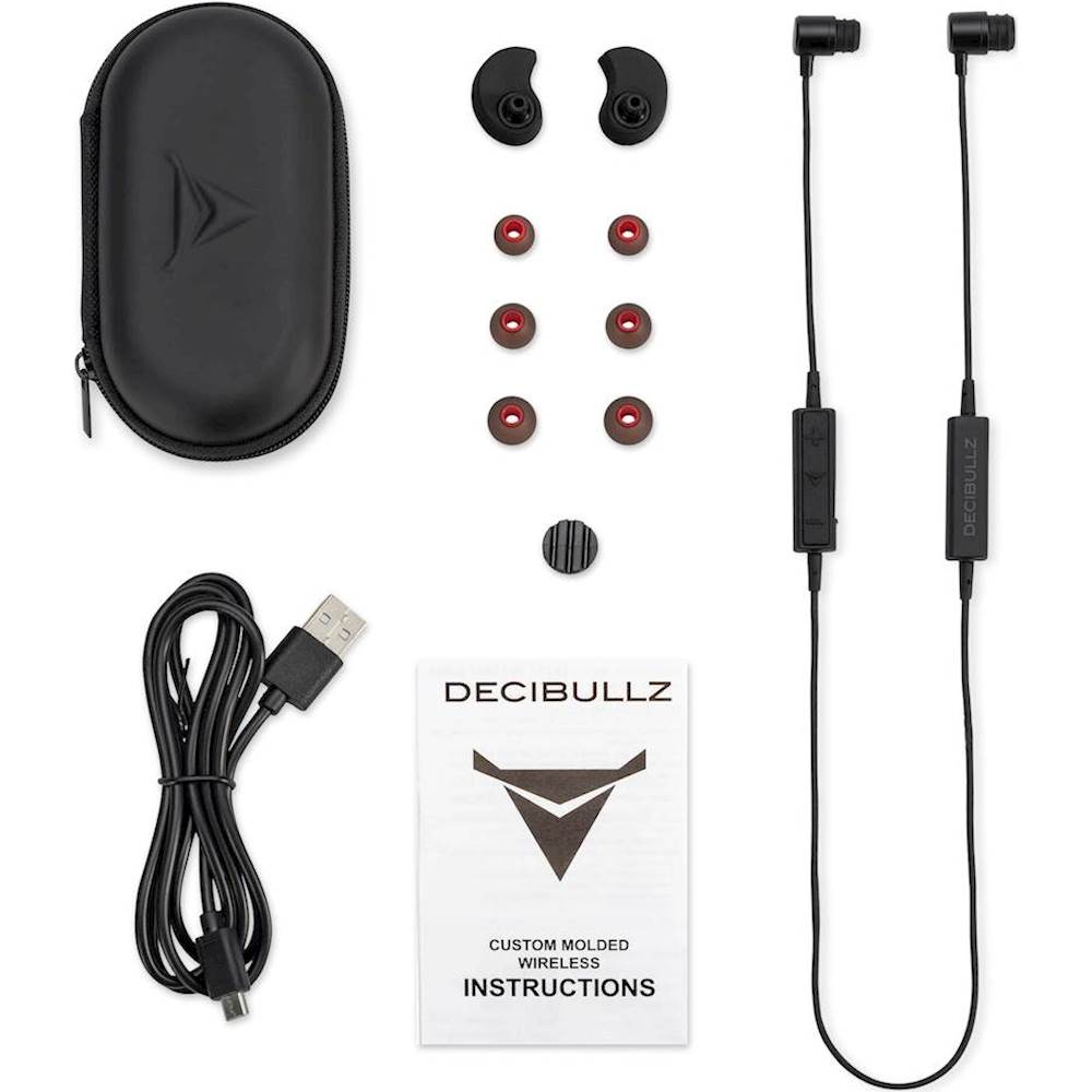 Custom Molded Wireless Earphones Orange