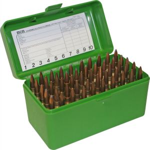 MTM RS 50 Flip Top Ammo Box - Green