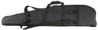 soft gun case with 6 cm foam, shoulder strap, and lock, black 127 x 28 x 9 cm