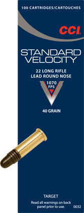 CCI Standard Velocity Solid 40gr 0.22LR